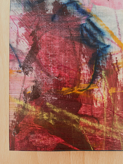 "Carried by Stillness" – mixed media original (framed)