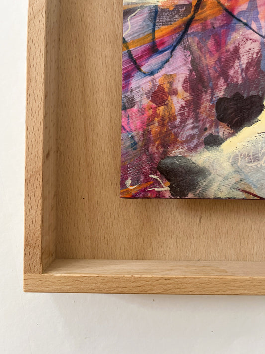 "The Year Unwritten" – mixed media original (framed)