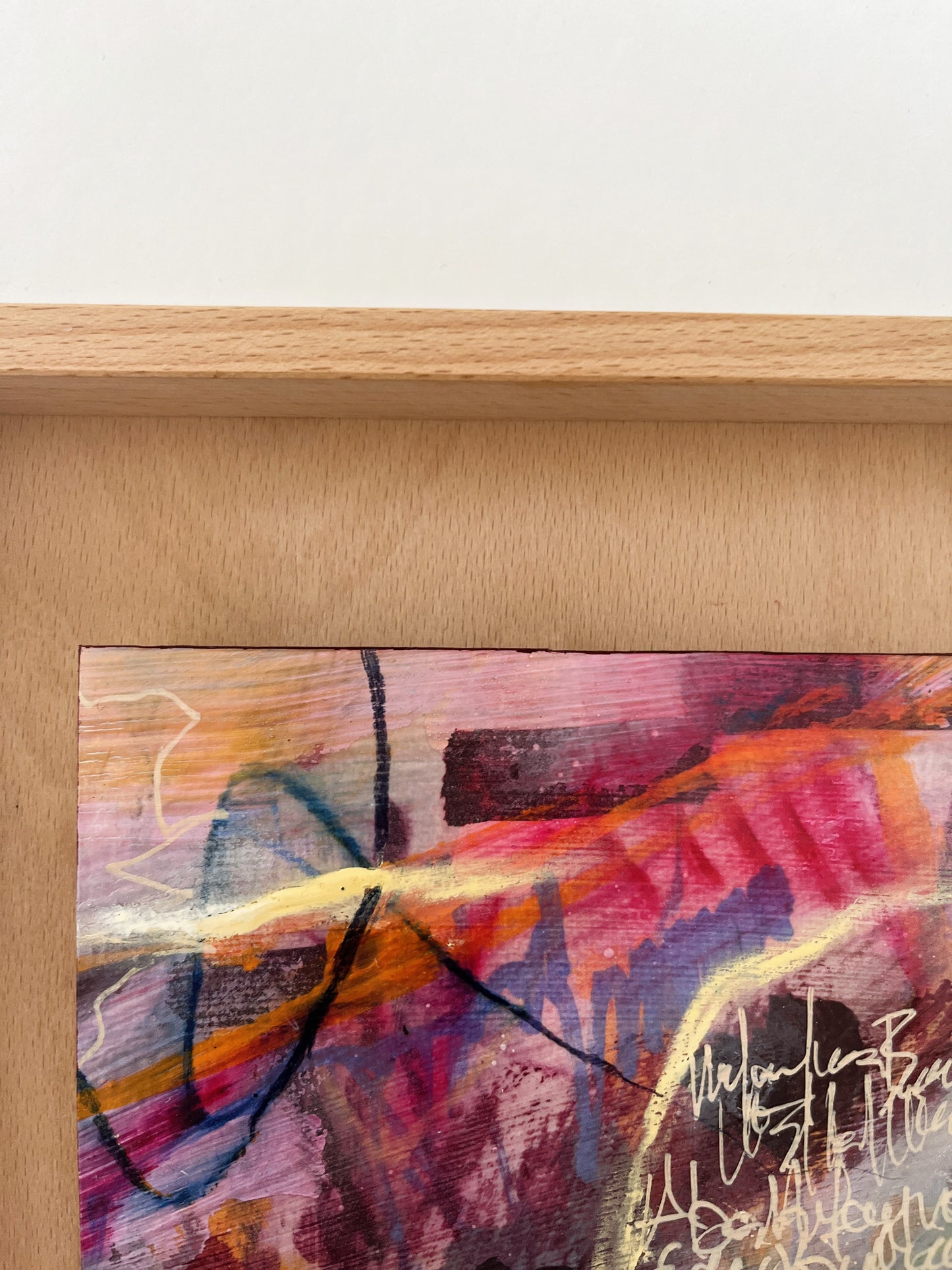 "The Year Unwritten" – mixed media original (framed)