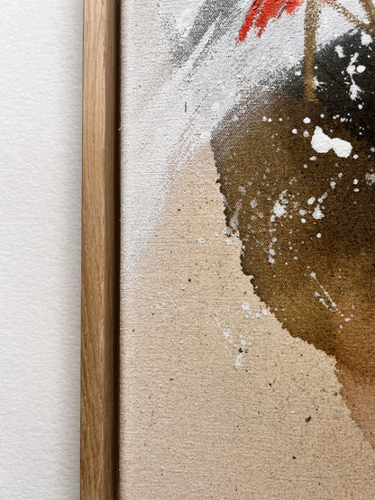 "Something's Cooking" – Mixed-Media-Original inkl. Rahmen