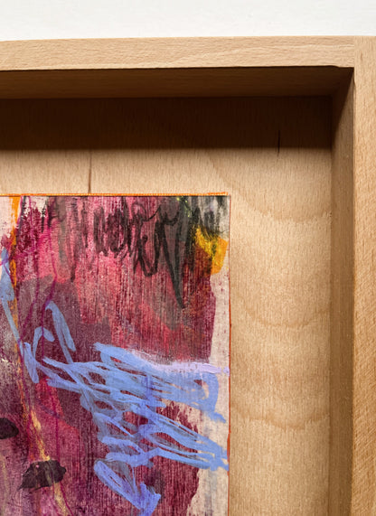 "What I Carried This Year" – mixed media original (framed)