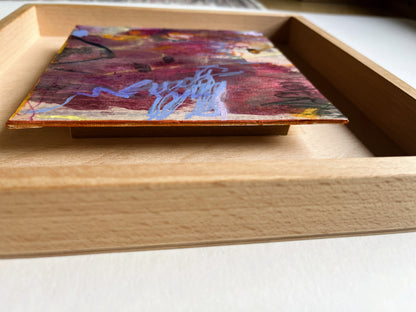 "What I Carried This Year" – mixed media original (framed)