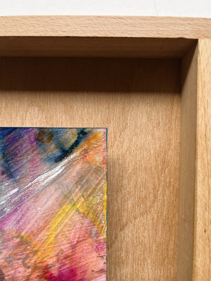 "Traces of Becoming" – mixed media original (framed)