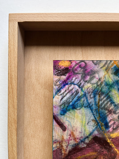 "Traces of Becoming" – mixed media original (framed)