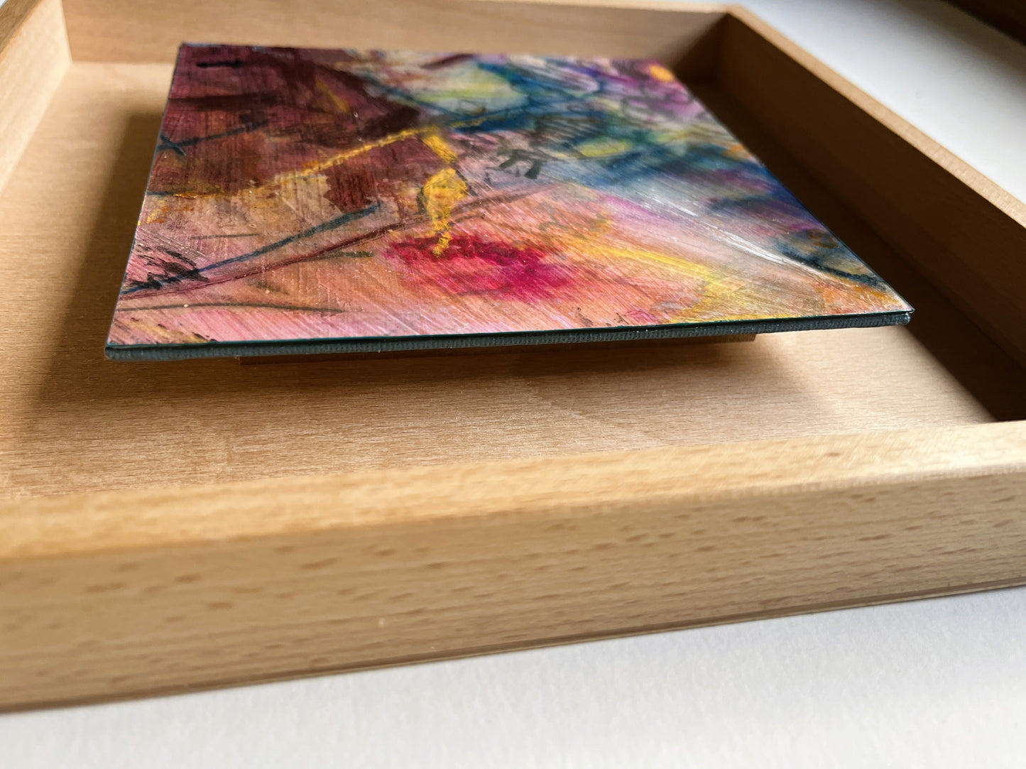 "Traces of Becoming" – mixed media original (framed)