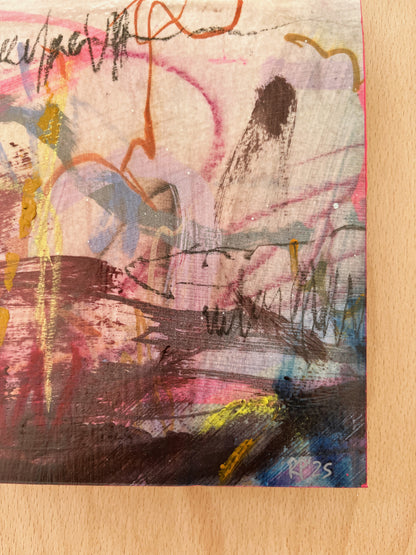 "Things I Didn’t Say" – mixed media original (framed)