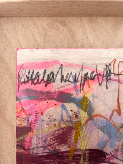 "Things I Didn’t Say" – mixed media original (framed)