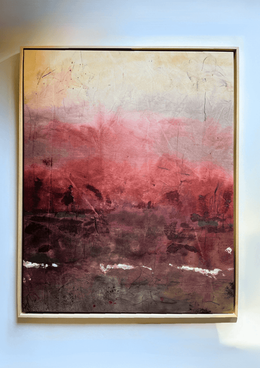 "I Make Mistakes, That's How I Know I'm Real" – Mixed-Media-Original inkl. Rahmen