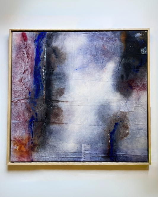 "Fragility Became My Strength" – Mixed-Media-Original inkl. Rahmen