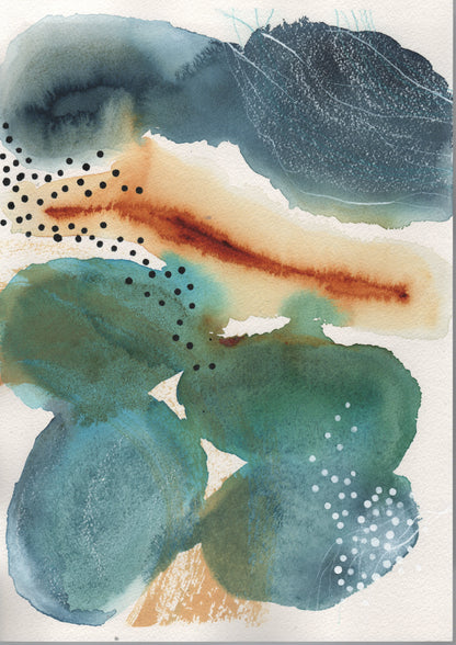 "Waiting for summer" – Mixed media original 